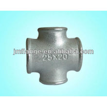 Stainless steel high pressure threaded cross